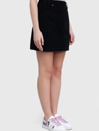 Чёрная юбка KENZO: фото 2 - Invogue