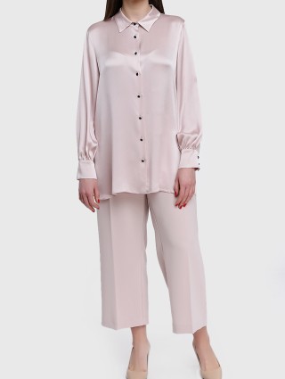 Розовые брюки MARINA RINALDI: фото 1 - Invogue