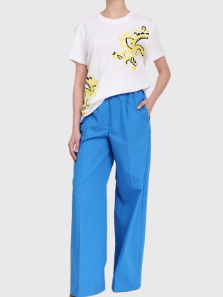 Бирюзовые брюки SPORTMAX: фото 1 - Invogue