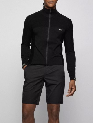 Чёрный кардиган BOSS: фото 1 - Invogue