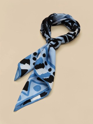 Синий платок MARINA RINALDI: фото 1 - Invogue