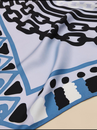 Синий платок MARINA RINALDI: фото 2 - Invogue