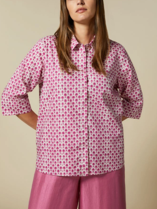 Розовая рубашка MARINA RINALDI: фото - Invogue