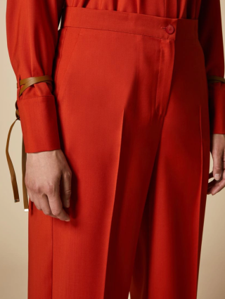 Помаранчеві брюки MARINA RINALDI : фото 3 - Invogue