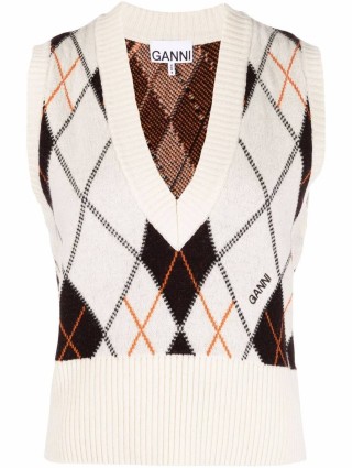 Молочний жилет GANNI : фото - Invogue