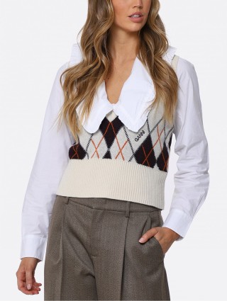 Молочний жилет GANNI : фото 1 - Invogue