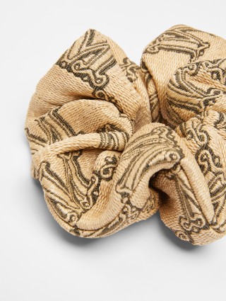 Бежева резинка для волос MAX MARA: фото 1 - Invogue