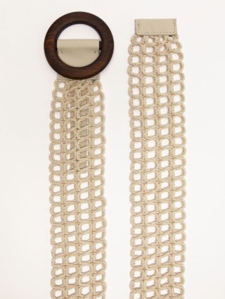 Кремовий ремінь WEEKEND ACCESSORIES : фото 1 - Invogue