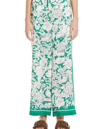 Зелёные брюки WEEKEND MAX MARA: фото 1 - Invogue