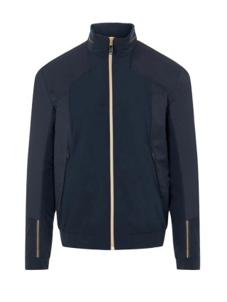 Тёмно-синяя куртка BOSS: фото - Invogue