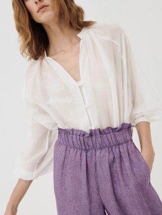 Белая рубашка MARELLA: фото 2 - Invogue