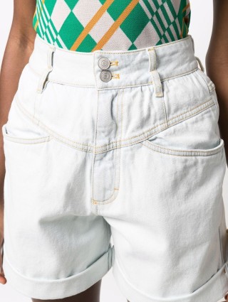 Голубые шорты KENZO: фото 3 - Invogue