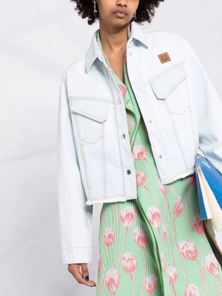 Блакитна куртка KENZO : фото 3 - Invogue