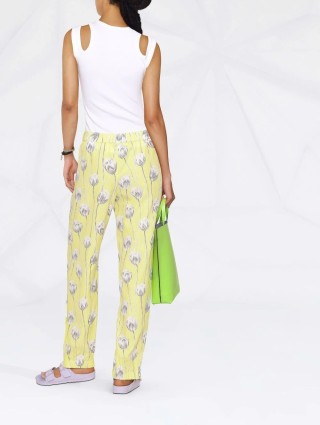 Жёлтые брюки KENZO: фото 3 - Invogue