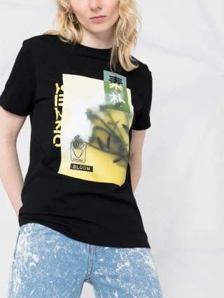 Чорна футболка KENZO : фото 3 - Invogue