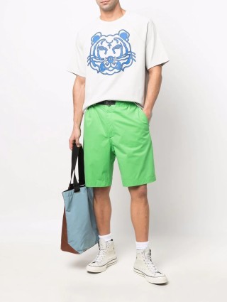 Бирюзовые шорты KENZO: фото 3 - Invogue