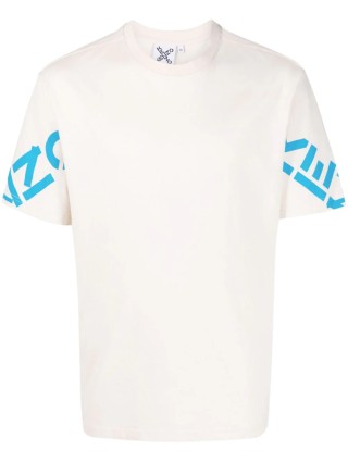 Кремовая футболка KENZO: фото - Invogue