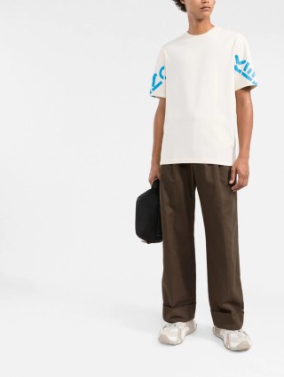 Кремовая футболка KENZO: фото 1 - Invogue