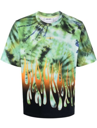 Бирюзовая футболка KENZO: фото - Invogue