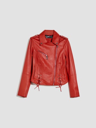 Красная куртка кожа MAX&CO: фото - Invogue