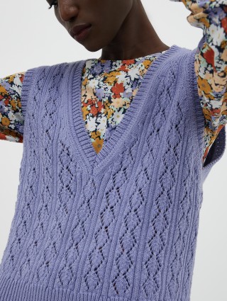 Сиреневый жилет MAX&CO: фото 3 - Invogue