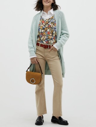 Бежевые джинсы MAX&CO: фото 4 - Invogue