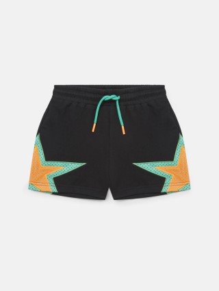 Чёрные шорты STELLA MCCARTNEY KIDS: фото - Invogue