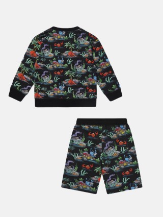 Різнокольорова кофта, шорти STELLA MCCARTNEY KIDS: фото - Invogue