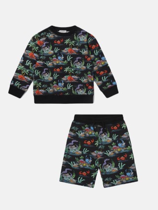 Різнокольорова кофта, шорти STELLA MCCARTNEY KIDS: фото 1 - Invogue