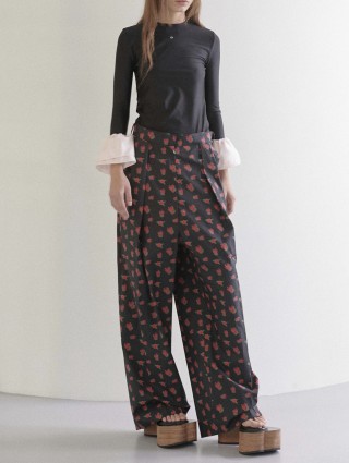 Чорні брюки PUSHBUTTON : фото 3 - Invogue