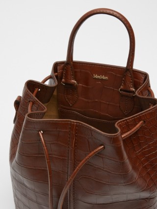 Коричневая сумка MAX MARA: фото 4 - Invogue