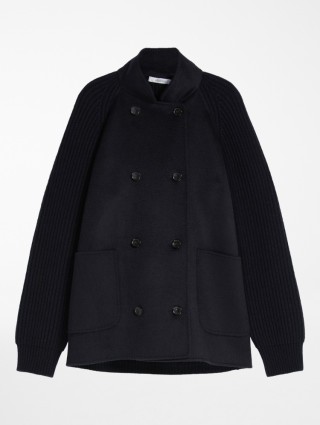 Синее  пальто MAX MARA: фото - Invogue