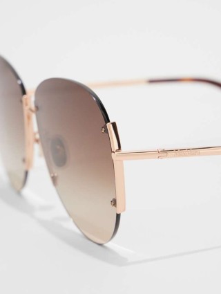 Коричневые очки MAX MARA: фото 1 - Invogue