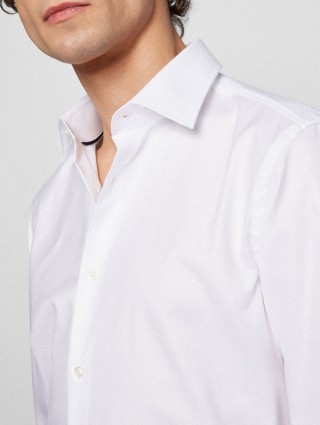 Белая рубашка BOSS: фото 3 - Invogue