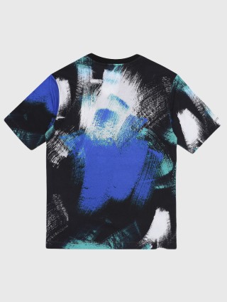 Чорна футболка DIESEL KIDS : фото 1 - Invogue