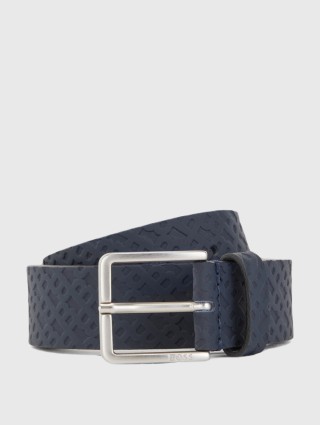 Темно-синій ремінь BOSS : фото - Invogue