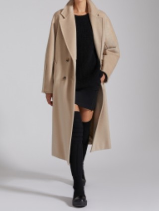 Бежевое пальто MAX MARA из шерсти и кашемира: фото 5 - Invogue