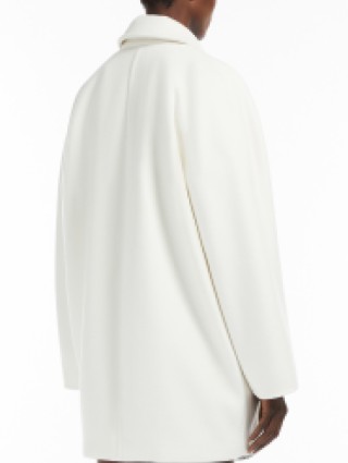 Біле пальто MAX MARA з вовни та кашеміру: фото 2 - Invogue