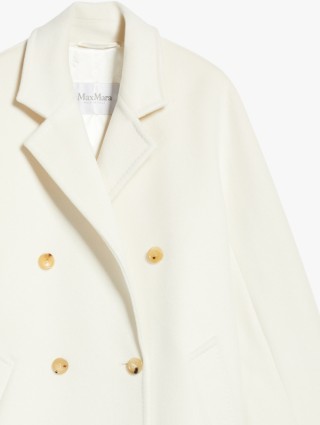 Біле пальто MAX MARA з вовни та кашеміру: фото 4 - Invogue