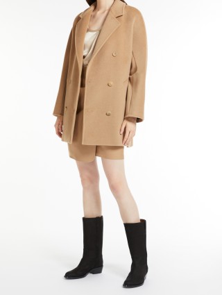 Темно-бежеве пальто MAX MARA з вовни та кашеміру: фото 3 - Invogue