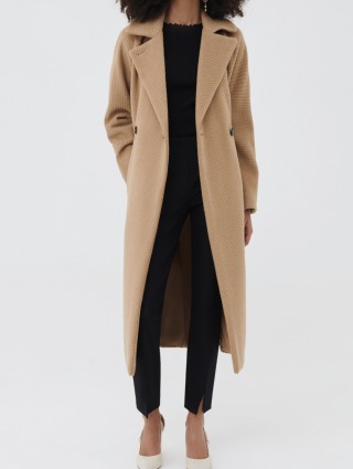 Бежевое пальто MARELLA: фото 1 - Invogue