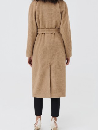 Бежевое пальто MARELLA: фото 2 - Invogue