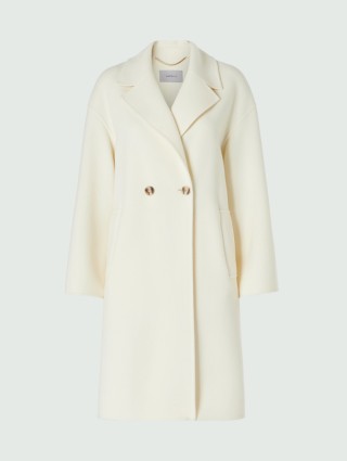 Кремовое пальто MARELLA: фото - Invogue