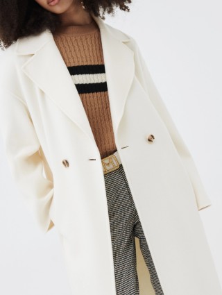 Кремовое пальто MARELLA: фото 3 - Invogue