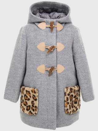 Сіре пальто MONNALISA: фото - Invogue