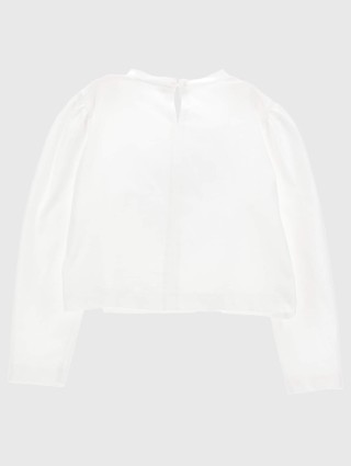 Белый джемпер MONNALISA: фото 1 - Invogue