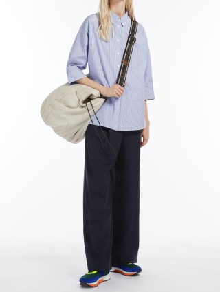 Голубая рубашка WEEKEND MAX MARA: фото 3 - Invogue