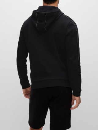 Черное худи BOSS: фото 2 - Invogue