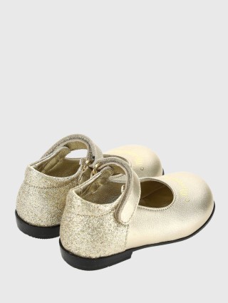 Кремовые туфли MONNALISA: фото 2 - Invogue