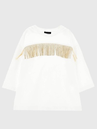 Белый джемпер MONNALISA: фото - Invogue